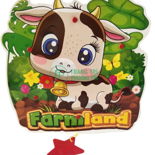 Lồng đèn trung thu bằng nhựa Bò con