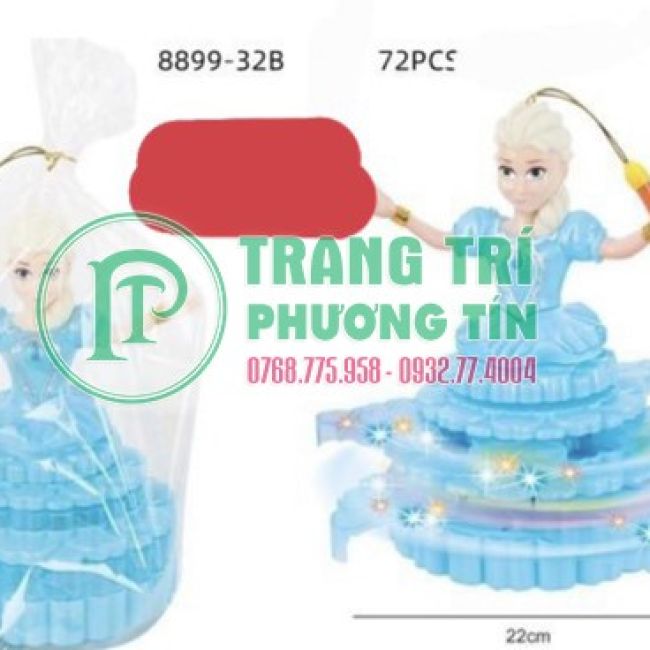 Lồng đèn pin nhạc chuyển động công chúa xanh