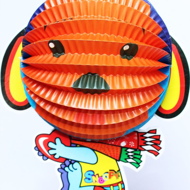 Lồng đèn giấy xếp chó