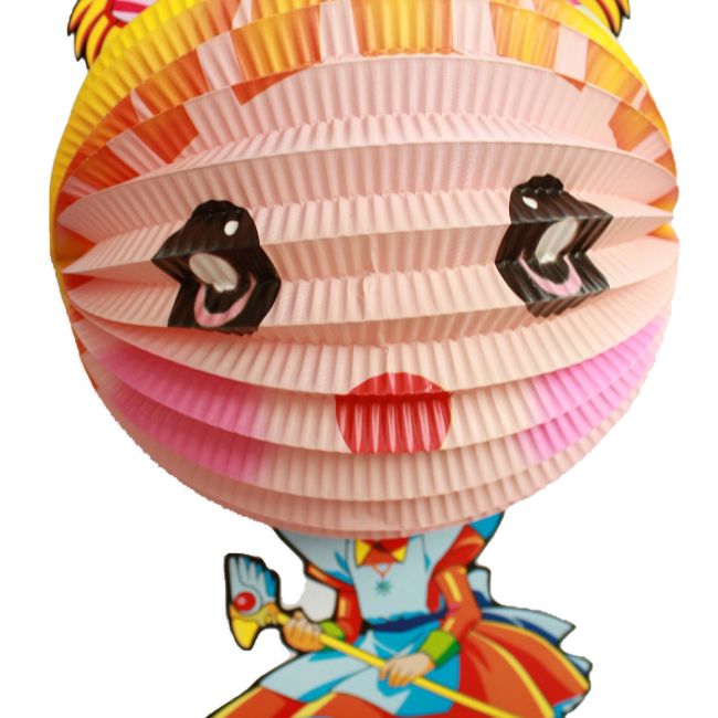 Lồng đèn giấy xếp cute girl