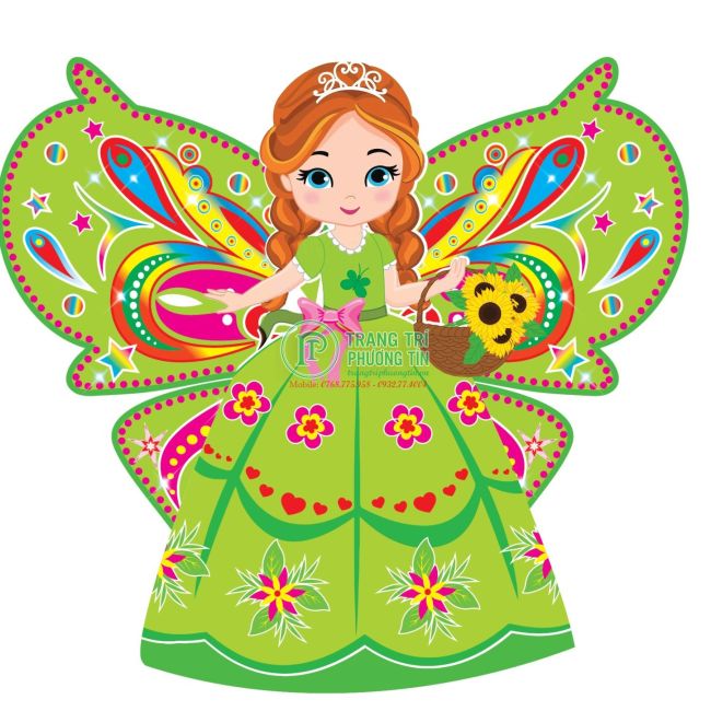 Lồng đèn trung thu nàng bướm