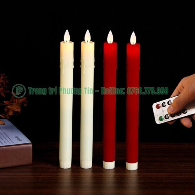 Nến cây điện tử sử dụng  điều khiển