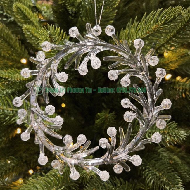 Phụ kiện trang trí hoa tuyết tròn