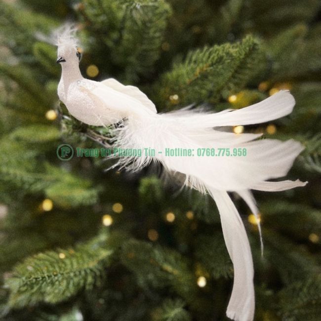 Phụ kiện trang trí Giáng Sinh chim