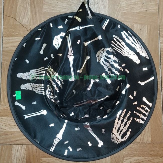 Nón phù thủy xương tay