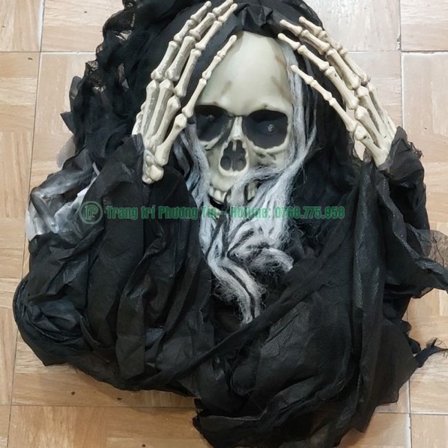 Áo halloween bộ xương trắng