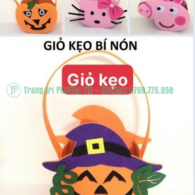 Giỏ kẹo bí ngô