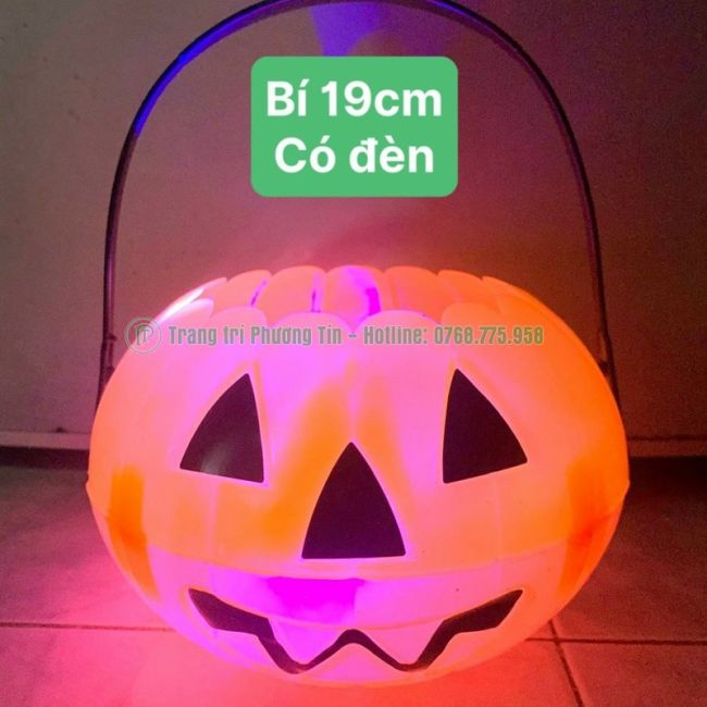 Bí ngô 19cm có đèn