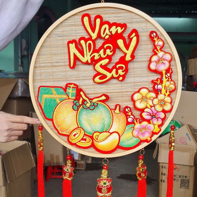 Mẹt treo tường Vạn sự Như ý