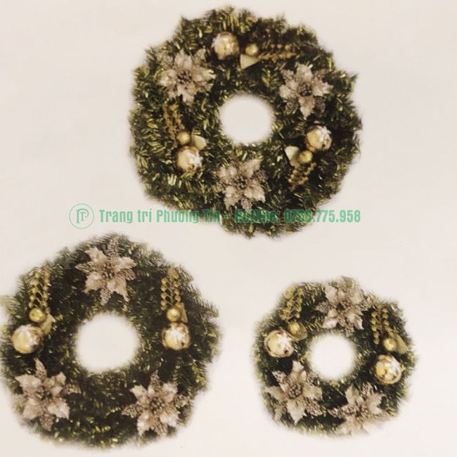 Vòng hoa trang trí Giáng Sinh