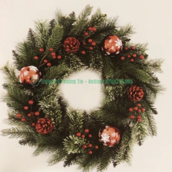 Vòng hoa trang trí Giáng Sinh