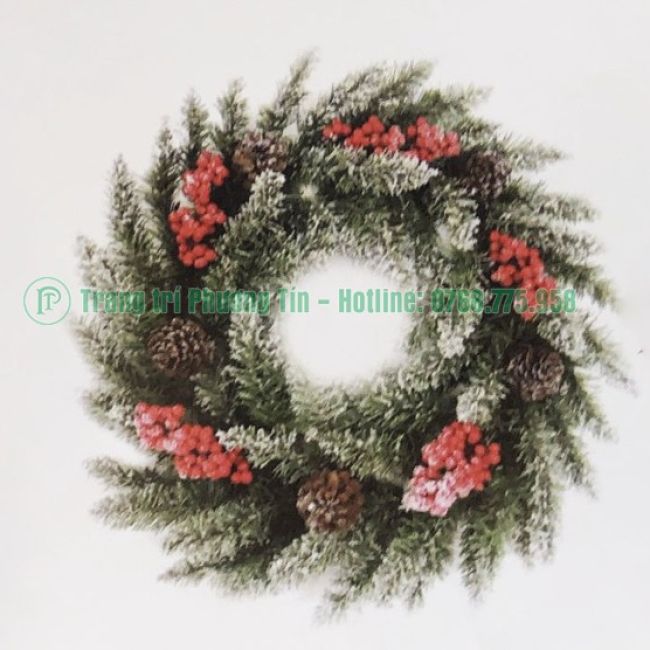 Vòng hoa trang trí Giáng Sinh