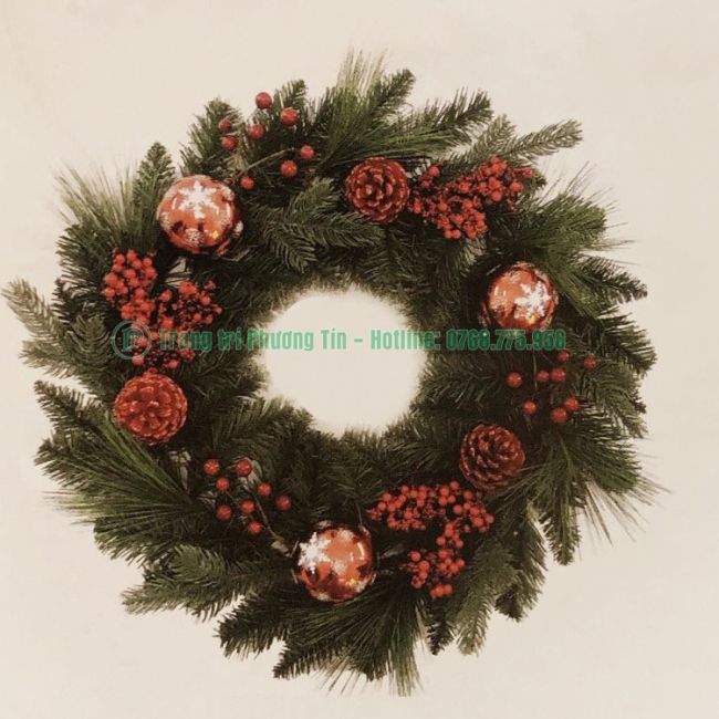 Vòng hoa trang trí Giáng Sinh