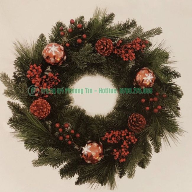 Vòng hoa trang trí Giáng Sinh