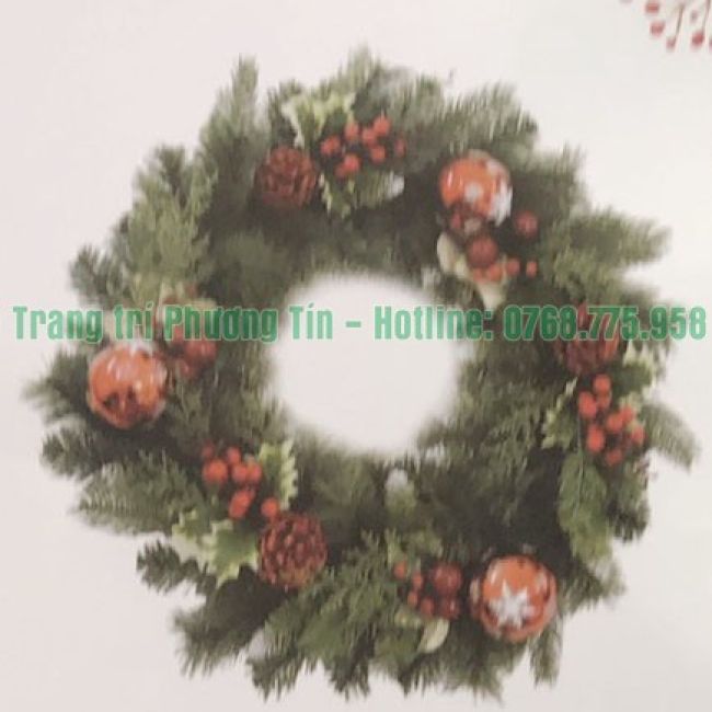 Vòng hoa trang trí Giáng Sinh