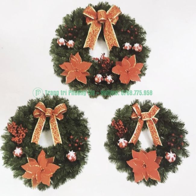 Vòng hoa trang trí Giáng Sinh