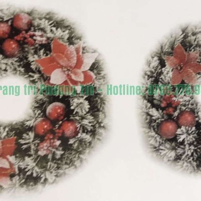 Vòng hoa trang trí Giáng Sinh