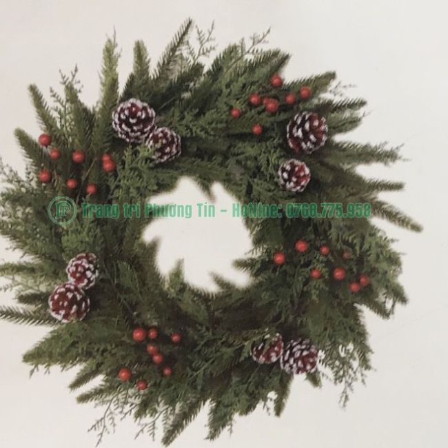 Vòng hoa trang trí Giáng Sinh