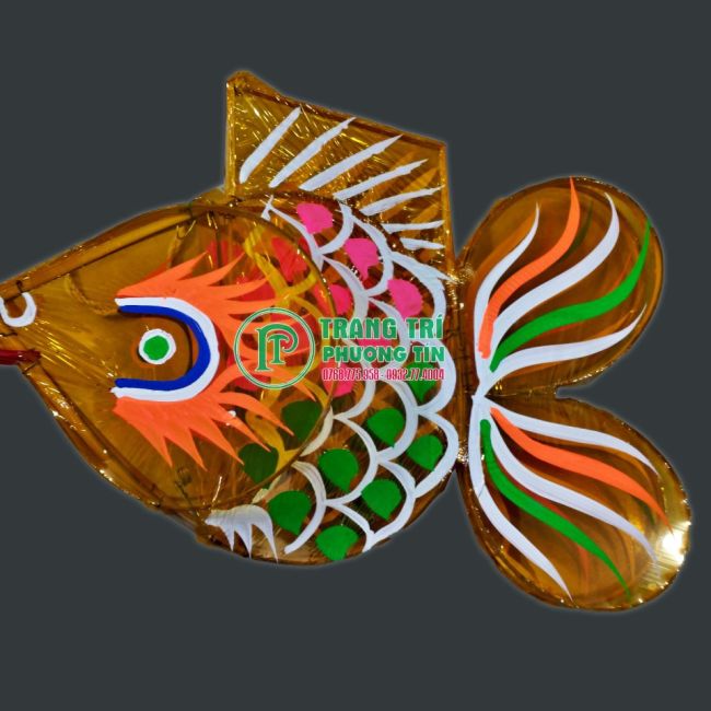 Lồng đèn giấy kiếng hình cá bơi