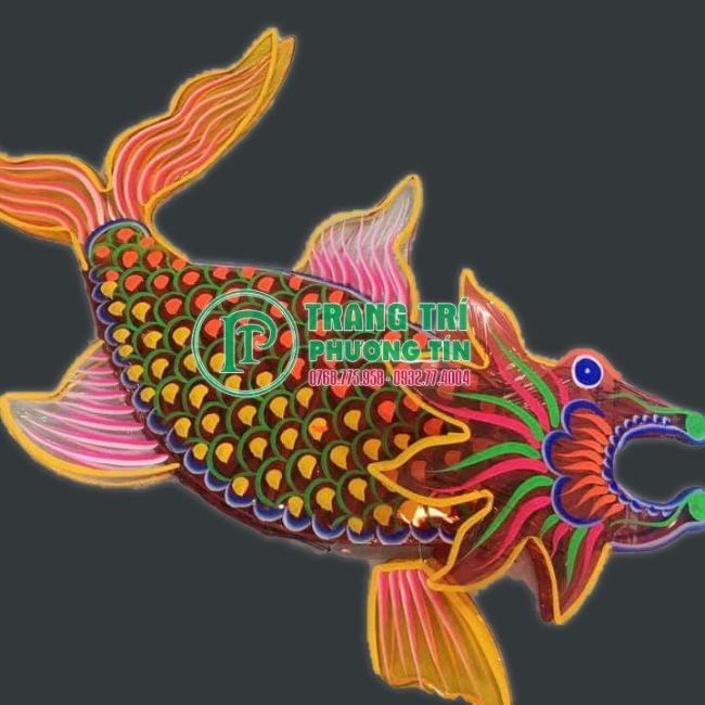 Lồng đèn giấy kiếng cá hóa rồng