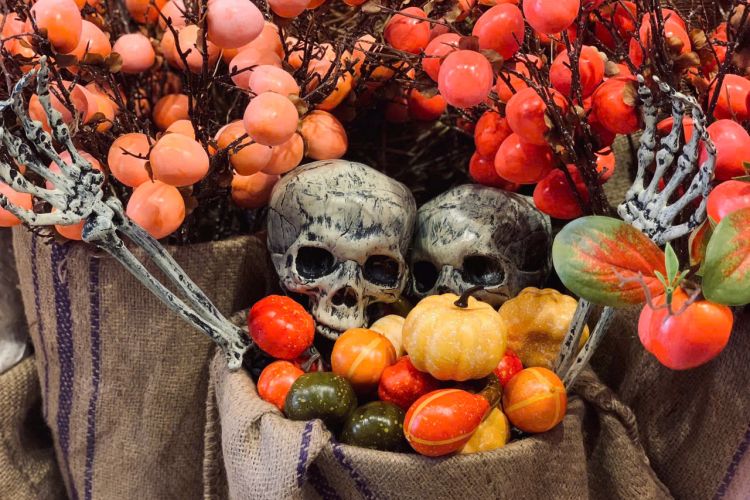 Các phụ kiện trang trí Halloween phổ biến ở quán cafe