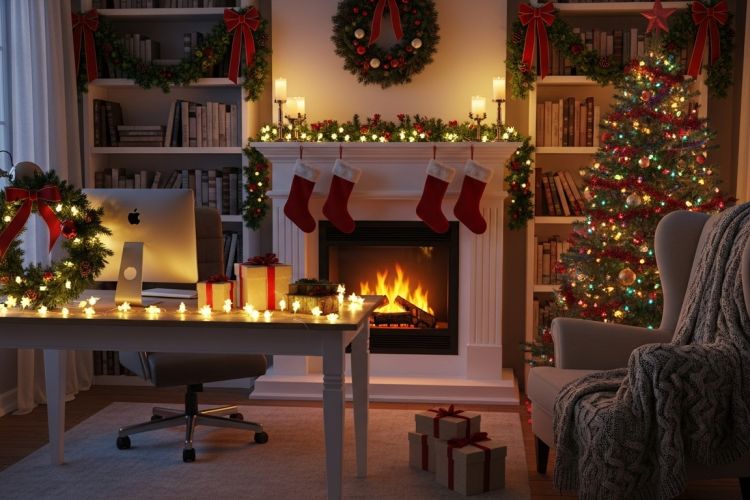 Các ý tưởng trang trí văn phòng đẹp mùa Giáng sinh
