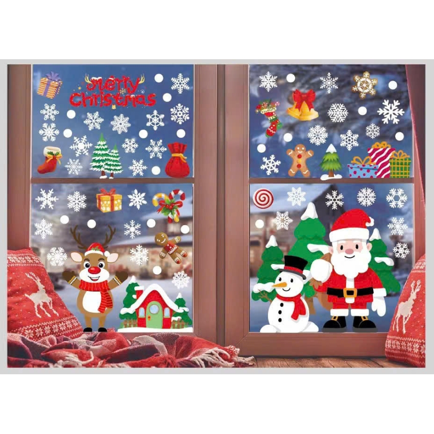 Decal Giáng Sinh dán kính 10