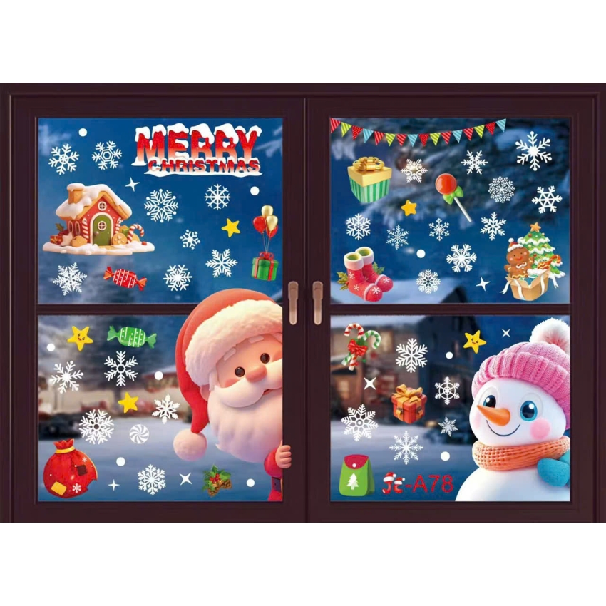Decal Giáng Sinh dán kính 6