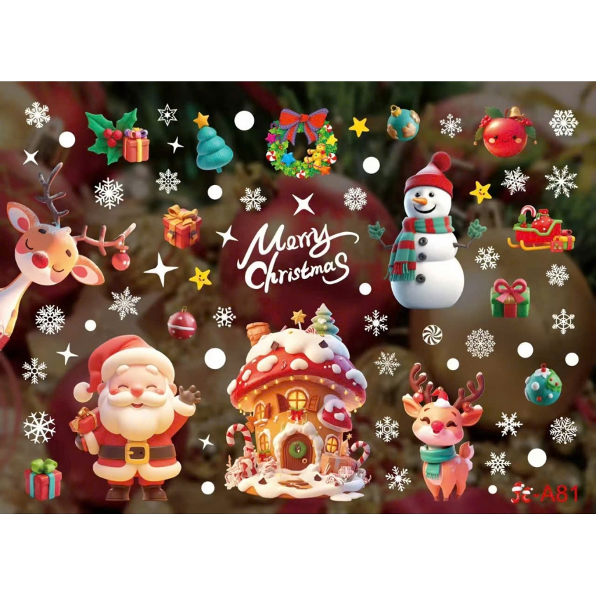 Decal Giáng Sinh dán kính 7