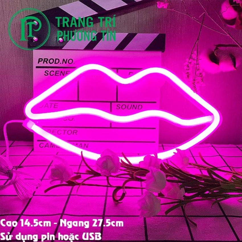 Đèn neon hình miệng