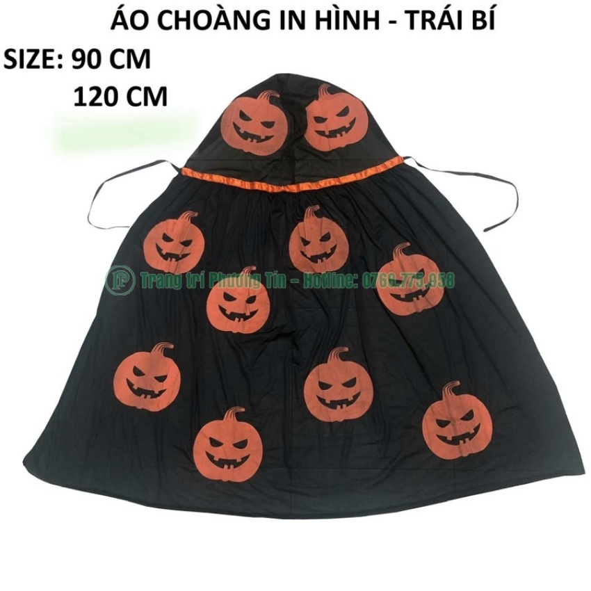 Áo choàng in hình trái bí