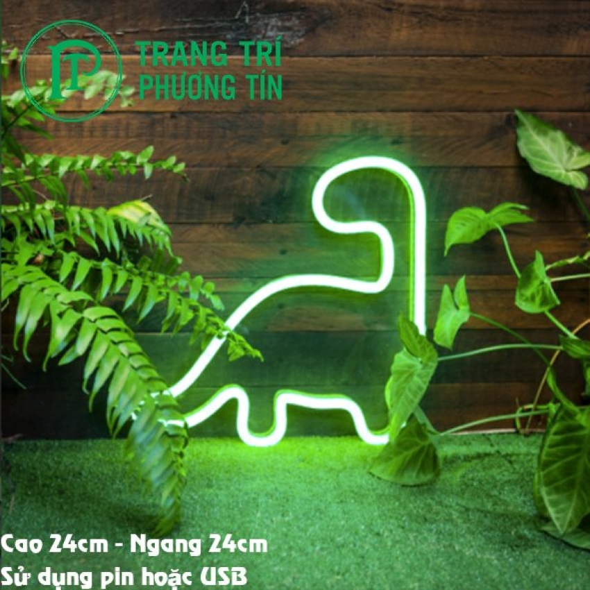 Đèn neon hình khủng long